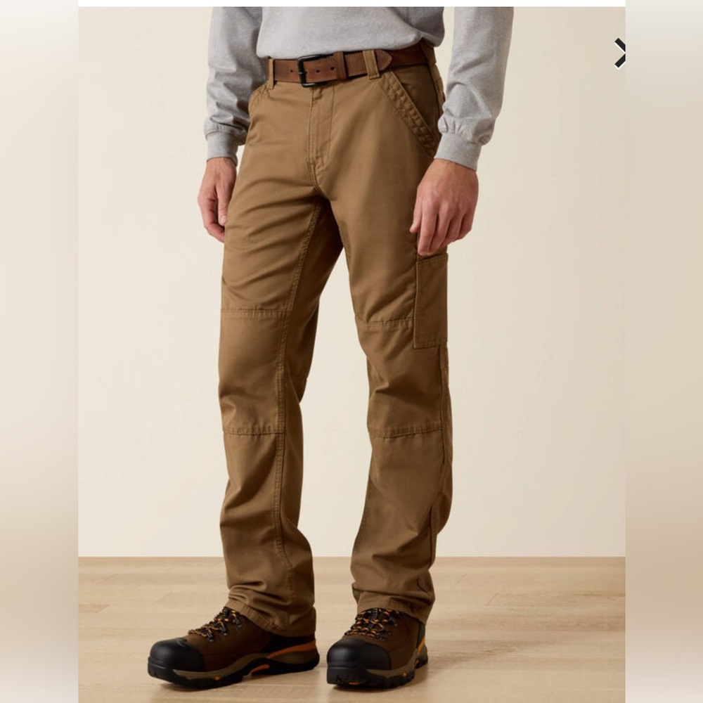 NWT 36/32 FR M5 Ariat Stretch DuraLight Canvas Stackable Straight Leg Pants